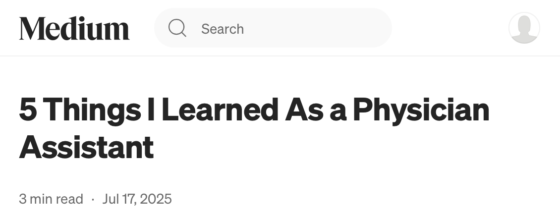 Medium Article